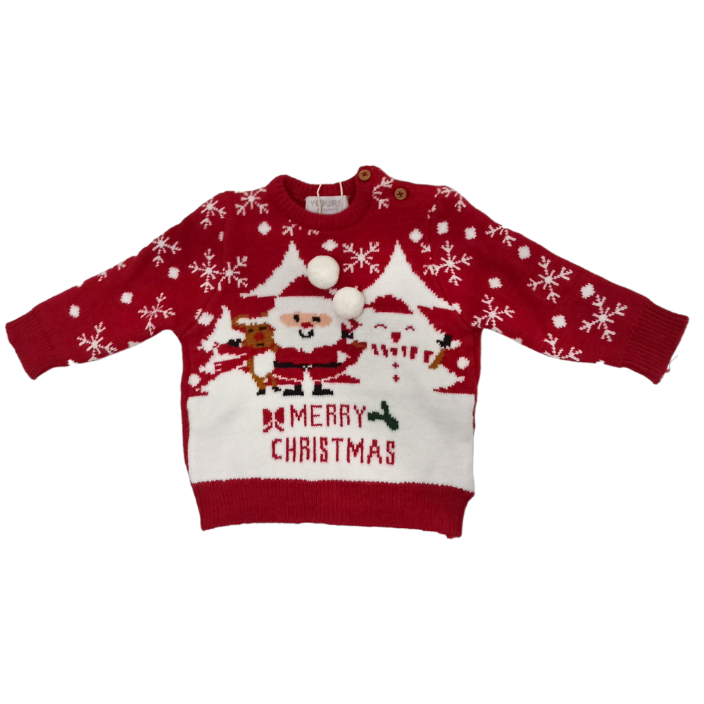 MAGLIONE NATALIZIO YOURS NEONATO 60%VI 28%PL 22%NY - Y7251