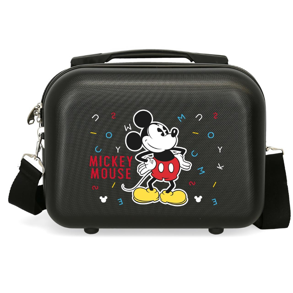 BEAUTY CASE MICKEY MOUSE TOPOLINO DISNEY BORSA VIAGGIO IN ABS ADATTABILE A TROLLEY - 3073926