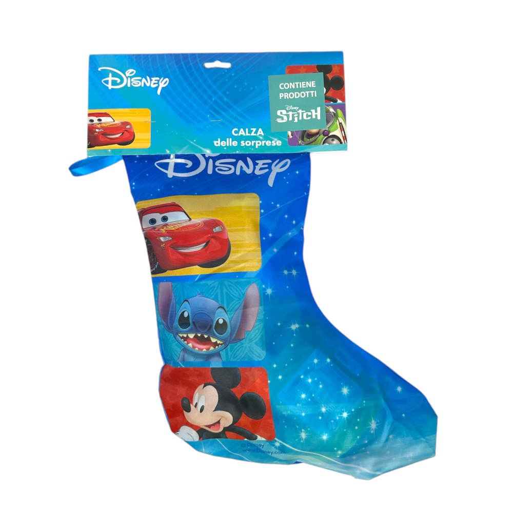CALZA DELLA BEFANA CON ACCESSORI STITCH DISNEY CALZETTONE CON 4 GIOCHI PER BAMBINI - LST1012-B
