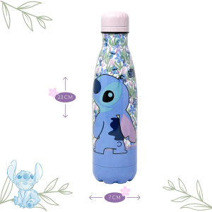 BOTTIGLIA TERMICA IN ACCIAIO INOSSIDABILE STITCH DISNEY CON TAPPO SVITABILE 500 ML - D05656TE/R