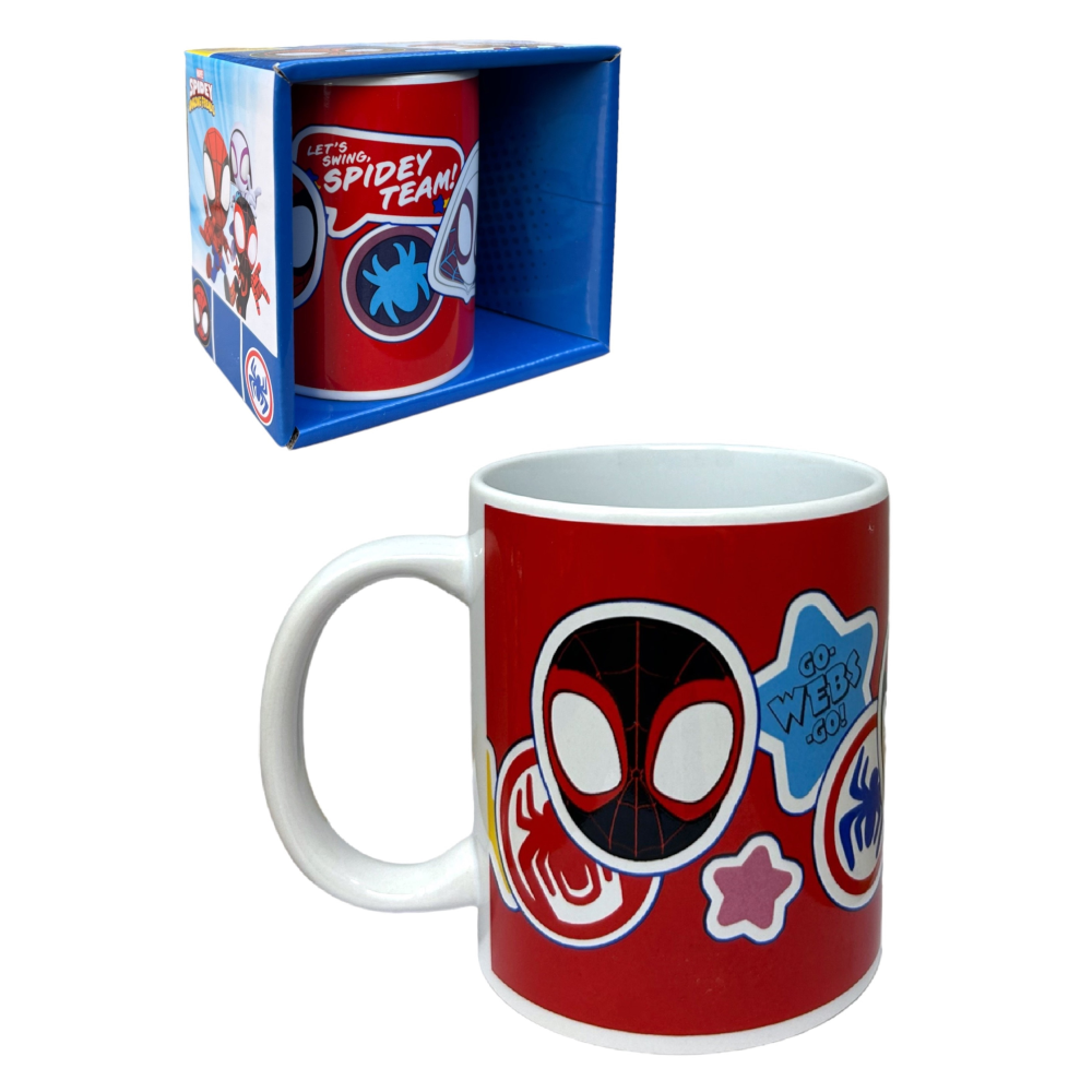 TAZZA MUG SPIDEY E I SUOI FANTASTICI AMICI IN CERAMICA 350 ML CONFEZIONE REGALO - M06595MC