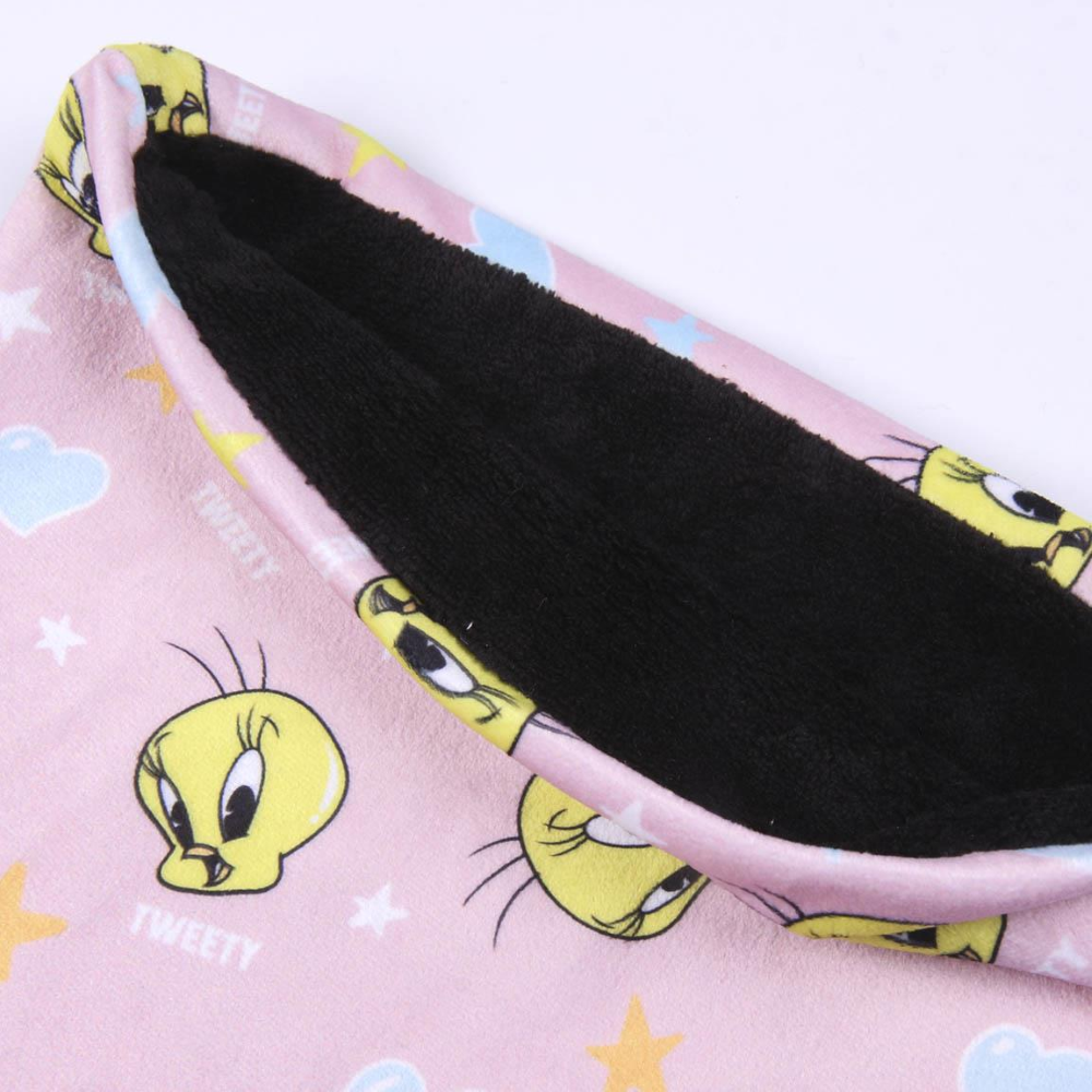 CAPPELLO INVERNALE CON PON PON SCALDACOLLO GUANTI TITTI LOONEY TUNES 3 PZ CON CONFEZIONE REGALO - 9625
