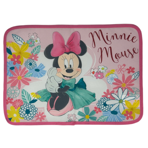TOVAGLIETTA MINNIE DISNEY COLAZIONE SCUOLA IN POLIESTERE IMPERMEABILE CM. 40X30 - TV11MN