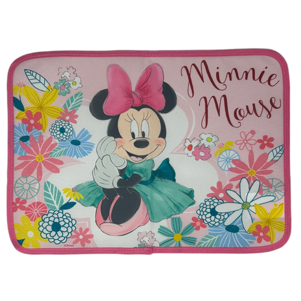 TOVAGLIETTA MINNIE DISNEY COLAZIONE SCUOLA IN POLIESTERE IMPERMEABILE CM. 40X30 - TV11MN