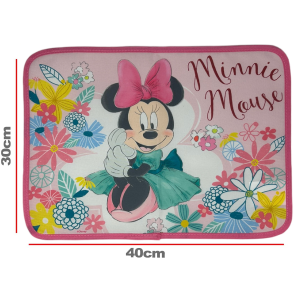 TOVAGLIETTA MINNIE DISNEY COLAZIONE SCUOLA IN POLIESTERE IMPERMEABILE CM. 40X30 - TV11MN