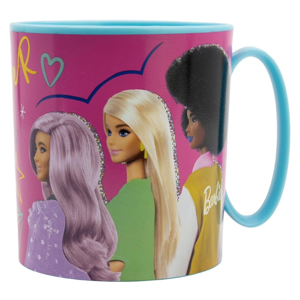 TAZZA BARBIE MUG IN PLASTICA RIUTILIZZABILE BPA FREE ADATTA AL MICROONDE 350 ML - ST15904