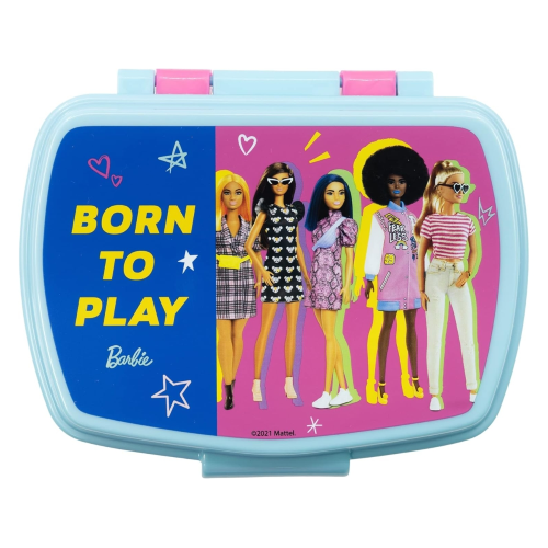 PORTAMERENDA BARBIE PORTA PRANZO SCUOLA TEMPO LIBERO CM 17X14X6 - ST15974