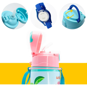 BORRACCIA IN ALLUMINIO CON CANNUCCIA GABBY'S DOLLHOUSE 600 ML APERTURA AUTOMATICA - GD00010
