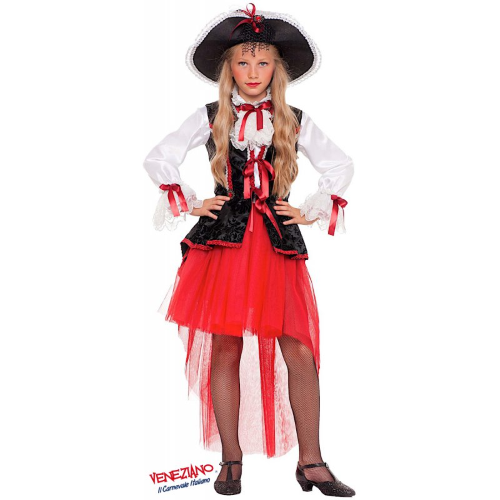 COSTUME VESTITO ABITO TRAVESTIMENTO CARNEVALE BAMBINA PIRATESSA PRESTIGE BABY ANNI 3/6 - 53858
