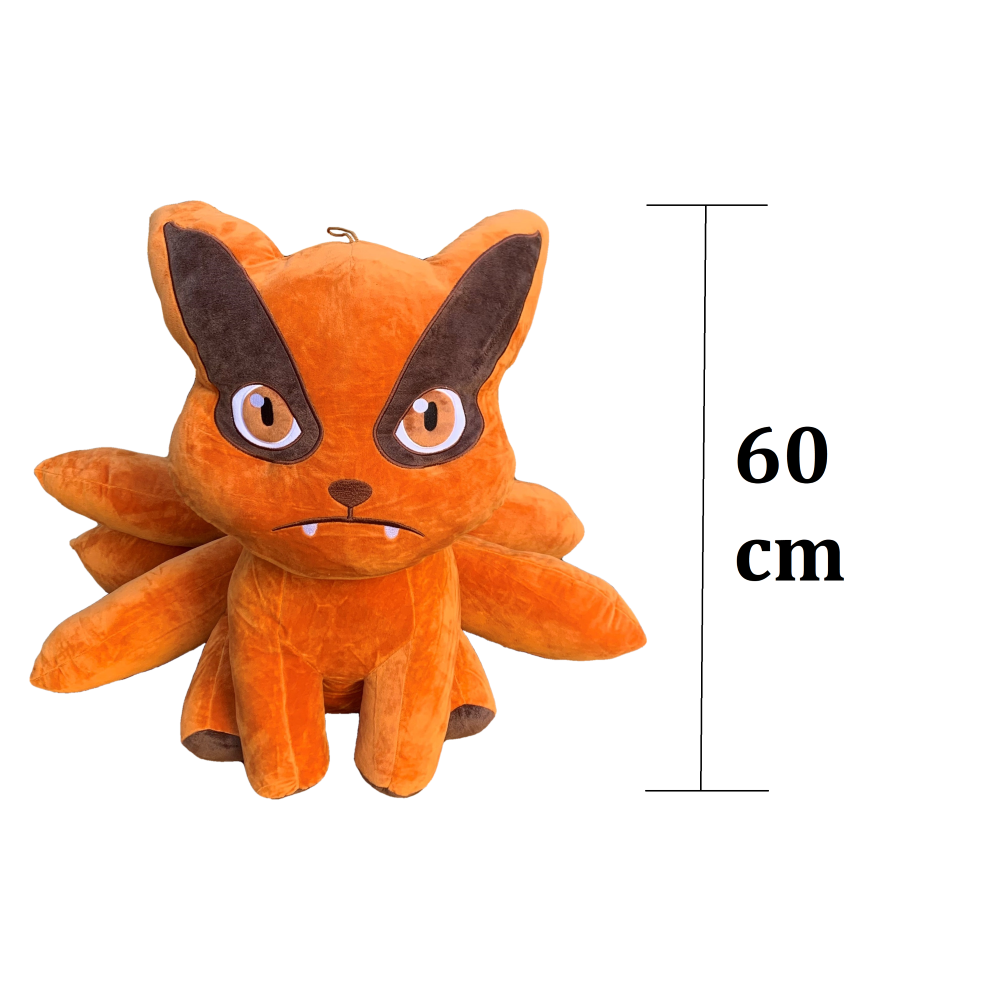PELUCHE KURAMA JUMBO KYUBI VOLPE A NOVE CODE NARUTO SHIPPUDEN PUPAZZO 60 CM - 16002178
