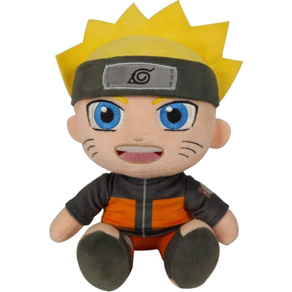 NARUTO SHIPPUDEN PELUCHE NARUTO UZUMAKI MORBIDO PUPAZZO 25 CM DA COLLEZIONE ANIME E MANGA