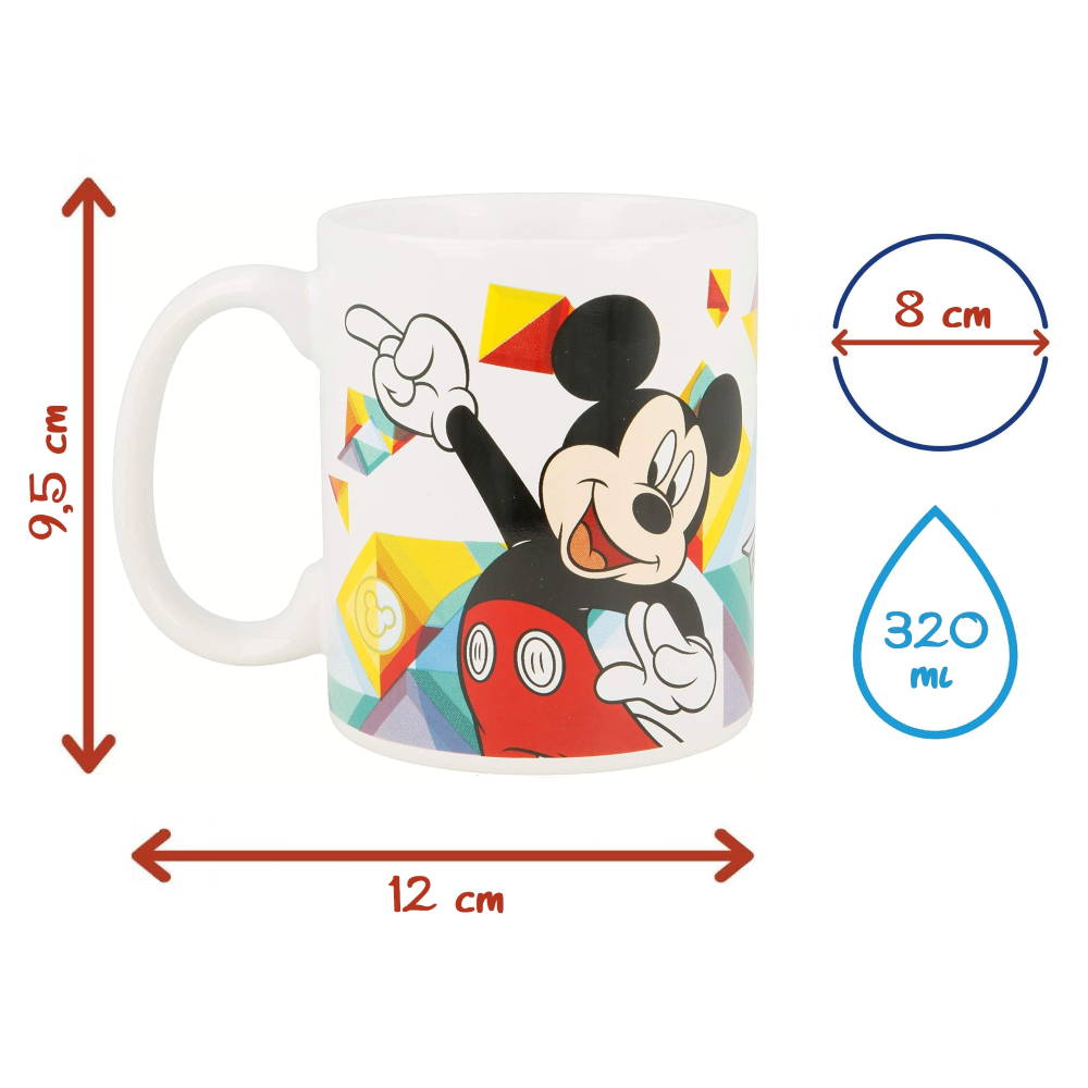 TAZZA MUG MICKEY MOUSE DISNEY TOPOLINO IN CERAMICA 325 ML IN CONFEZIONE - STMK78121