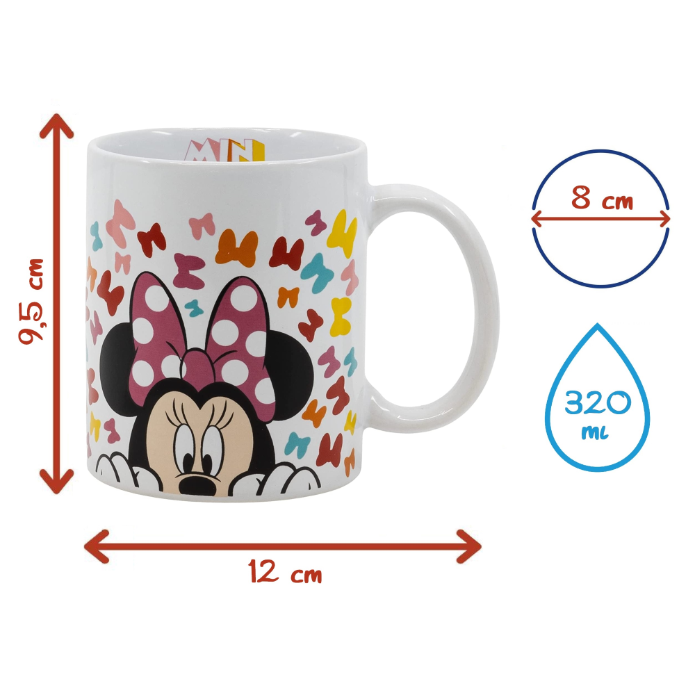 TAZZA MUG MINNIE MOUSE DISNEY IN CERAMICA 325 ML IN CONFEZIONE - 80647