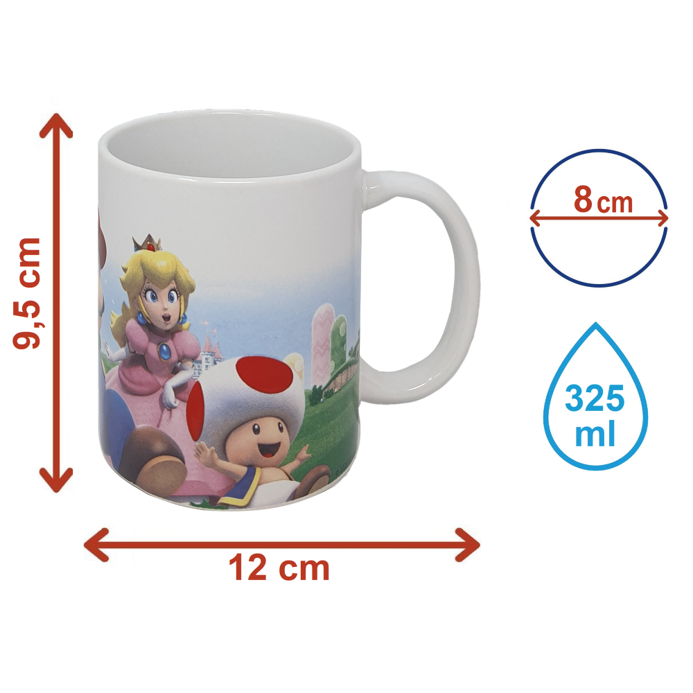 TAZZA MUG SUPER MARIO IN CERAMICA 325 ML IN CONFEZIONE - STT8605