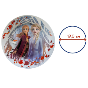 SET 3 PEZZI IN CERAMICA FROZEN DISNEY TAZZA CIOTOLA PIATTO STOVIGLIE PER BAMBINI IN CONFEZIONE - 80636