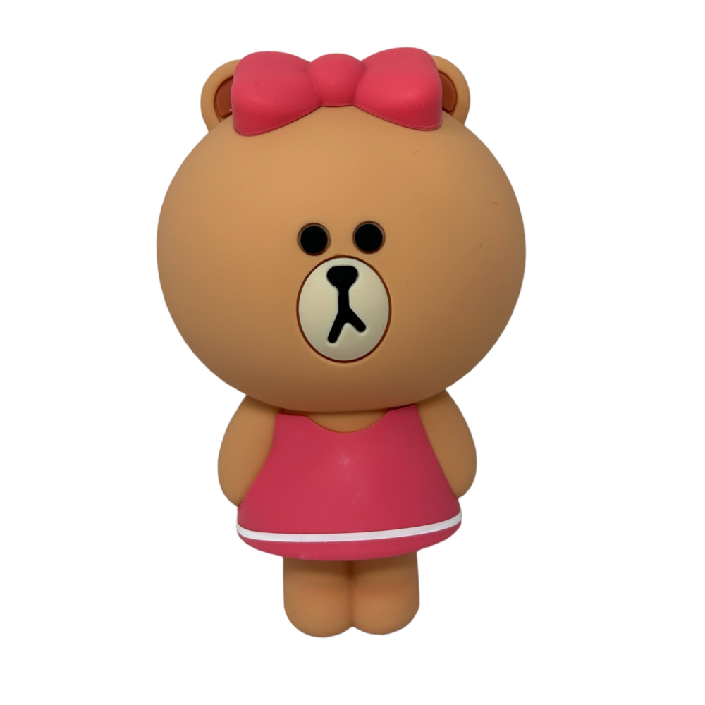 TOMBOLINO ASTUCCIO IN SILICONE LINE FRIENDS CHOCO ORSO PORTACOLORI 19X11 CM - MC23821/2