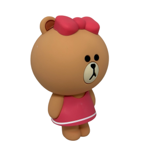 TOMBOLINO ASTUCCIO IN SILICONE LINE FRIENDS CHOCO ORSO PORTACOLORI 19X11 CM - MC23821/2