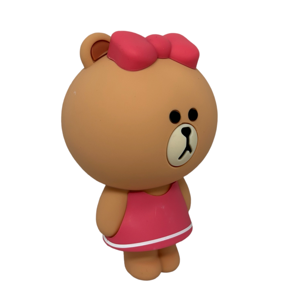 TOMBOLINO ASTUCCIO IN SILICONE LINE FRIENDS CHOCO ORSO PORTACOLORI 19X11 CM - MC23821/2