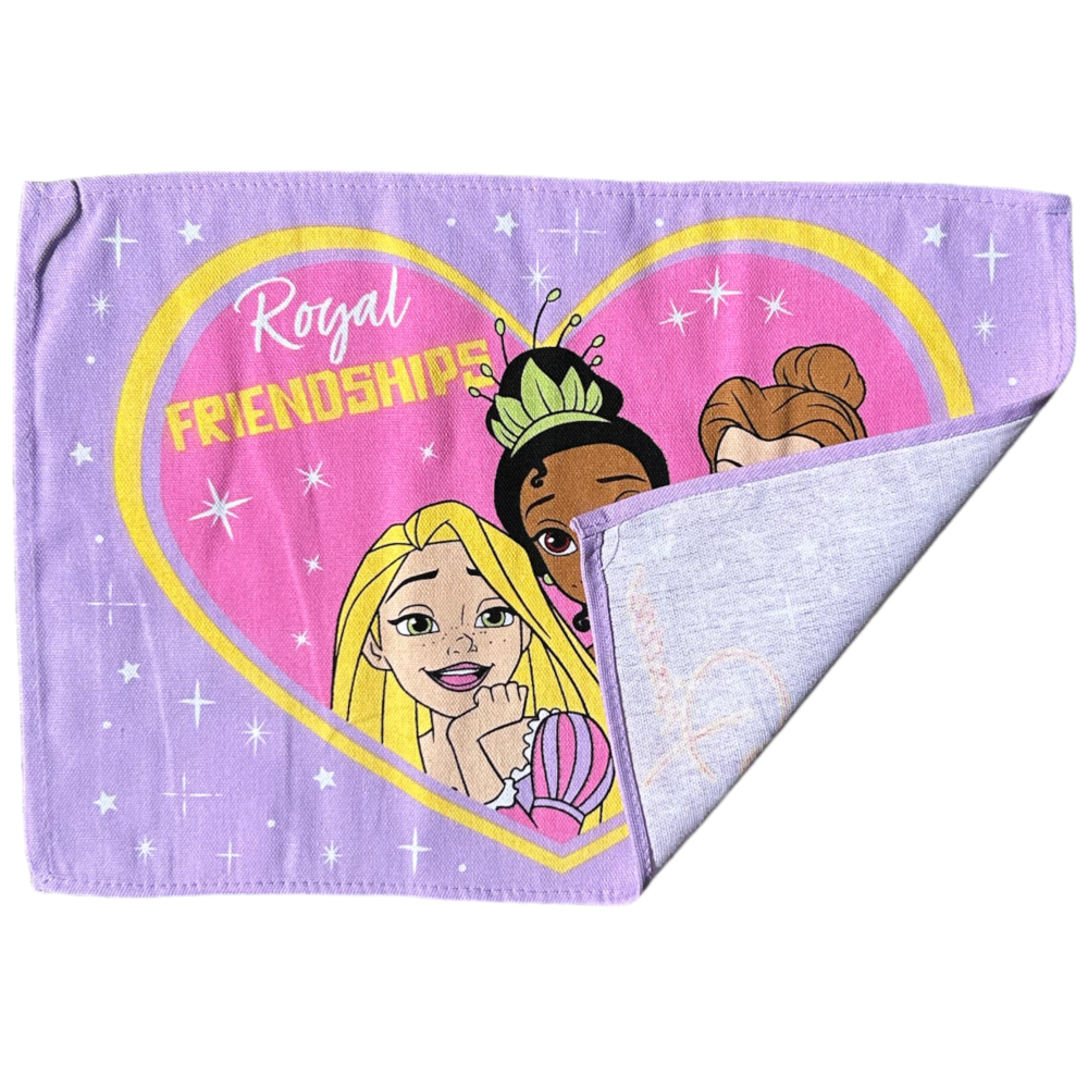 TOVAGLIETTA PRINCIPESSE DISNEY MISTO COTONE LAVABILE DA COLAZIONE PRANZO CM 45 X 32 - D05162MC