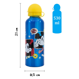 BORRACCIA IN ALLUMINIO TOPOLINO DISNEY CON BECCUCCIO E COPERCHIO 530 ML - 74360