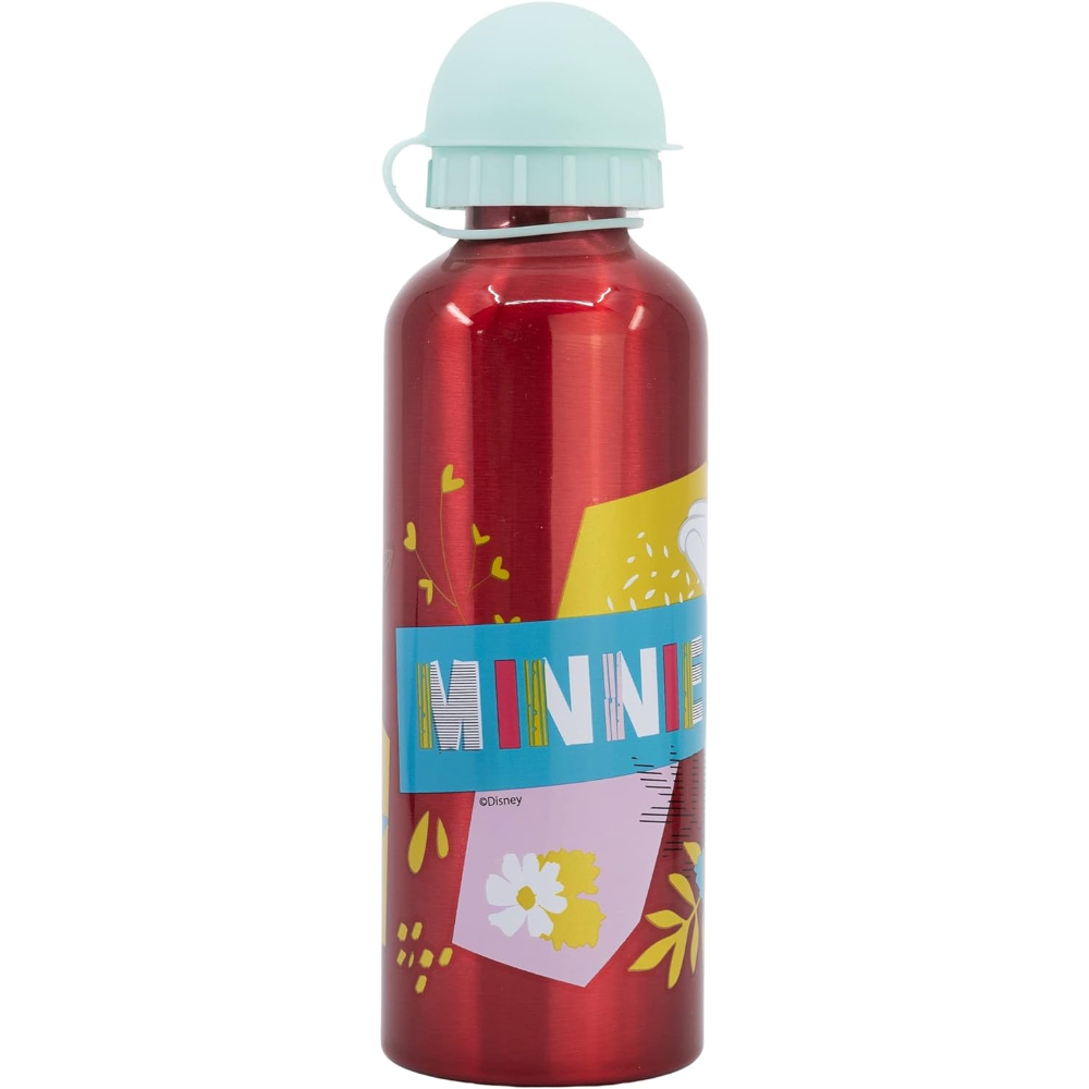 BORRACCIA IN ALLUMINIO MINNIE DISNEY CON BECCUCCIO E COPERCHIO 530 ML - 74460