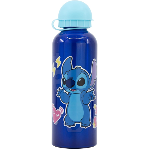 BORRACCIA IN ALLUMINIO STITCH DISNEY CON BECCUCCIO E COPERCHIO 530 ML - 75060