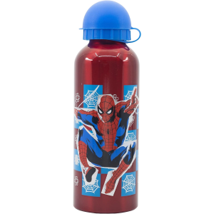 BORRACCIA IN ALLUMINIO SPIDERMAN MARVEL CON BECCUCCIO E COPERCHIO 530 ML - 74760