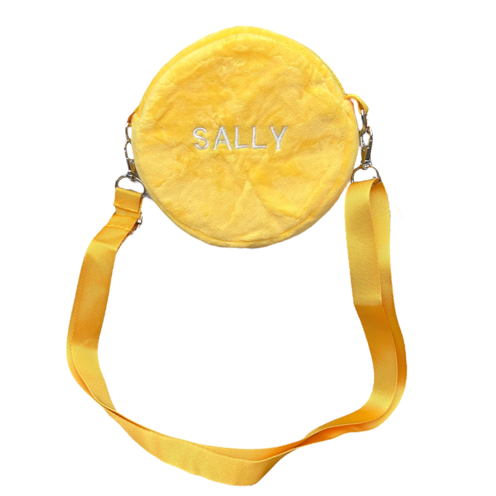 BORSA PASSEGGIO IN PELUCHE CANARINO CON TRACOLLA - SALLY