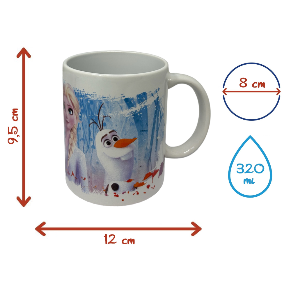 TAZZA MUG IN CERAMICA FROZEN DISNEY 320 ML IN CONFEZIONE - 78785