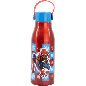 BORRACCIA IN ALLUMINIO SPIDERMAN MARVEL TAPPO CON MANICO IN SILICONE 760 ML - 74761