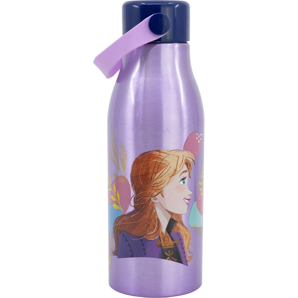 BORRACCIA IN ALLUMINIO FROZEN DISNEY TAPPO CON MANICO IN SILICONE 760 ML - 74261
