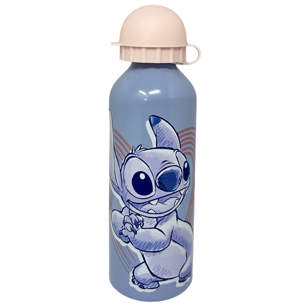 BORRACCIA IN ALLUMINIO STITCH DISNEY CON BECCUCCIO E COPERCHIO 500 ML - ST00017/R