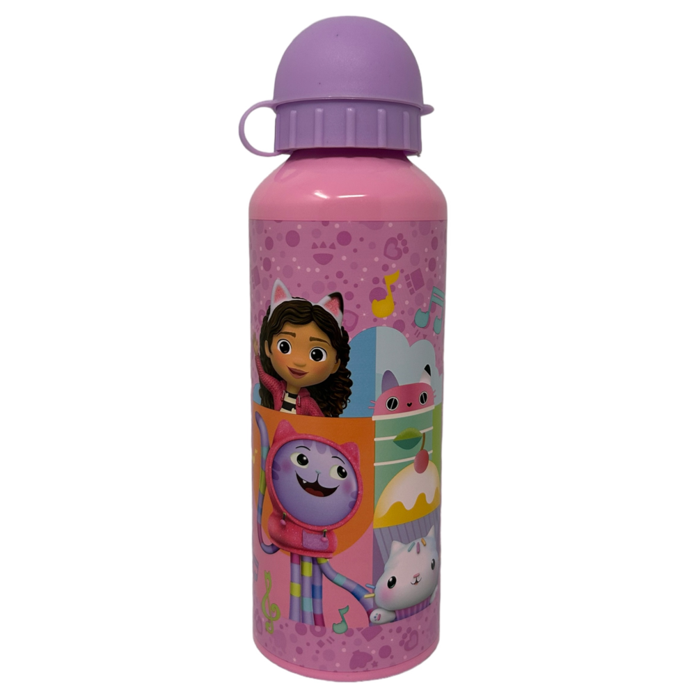 BORRACCIA IN ALLUMINIO GABBY'S DOLLHOUSE CON BECCUCCIO E COPERCHIO 500 ML - O06399MC/L
