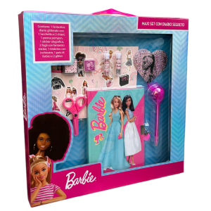 MAXI SET DIARIO SEGRETO CON ACCESSORI BARBIE MATTEL IN CONFEZIONE REGALO - BR0827