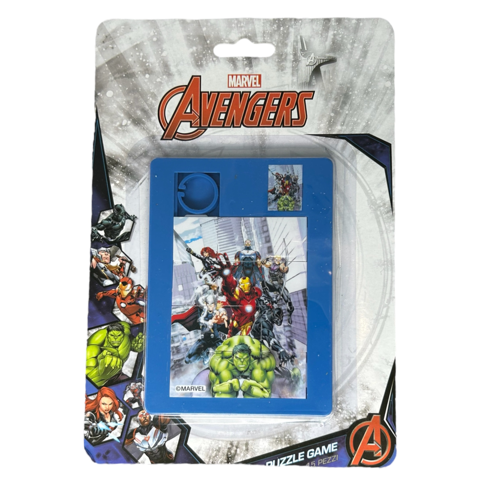MINI PUZZLE GIOCO 12 PEZZI AVENGERS MARVEL SUPEREROI IN PLASTICA - AV0876