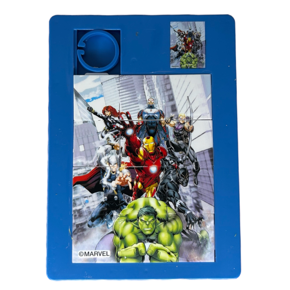 MINI PUZZLE GIOCO 12 PEZZI AVENGERS MARVEL SUPEREROI IN PLASTICA - AV0876