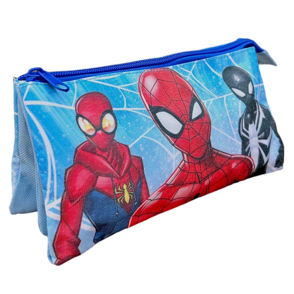 TOMBOLINO SPIDERMAN MARVEL 3 SCOMPARTI ASTUCCIO PORTACOLORI - SP30007