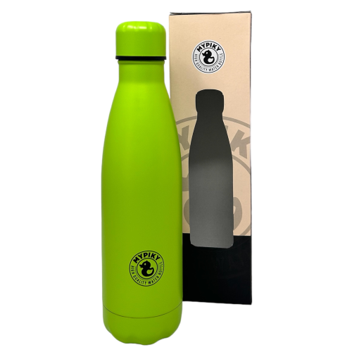 Bottiglia in Acciaio Inox 18/10 Thermos Doppia Parete - Beccuccio Stile Pet  500 Ml. verde mela - MP05VM