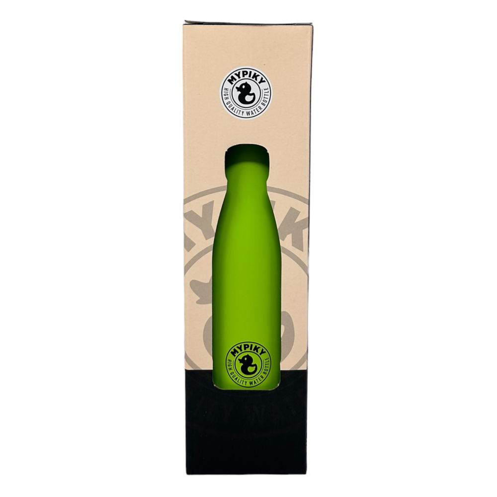 Bottiglia in Acciaio Inox 18/10 Thermos Doppia Parete - Beccuccio Stile Pet  500 Ml. verde mela - MP05VM