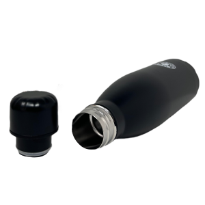 Bottiglia in Acciaio Inox 18/10 Thermos Doppia Parete - Beccuccio Stile Pet  500 Ml. nero opaco - MP01NR