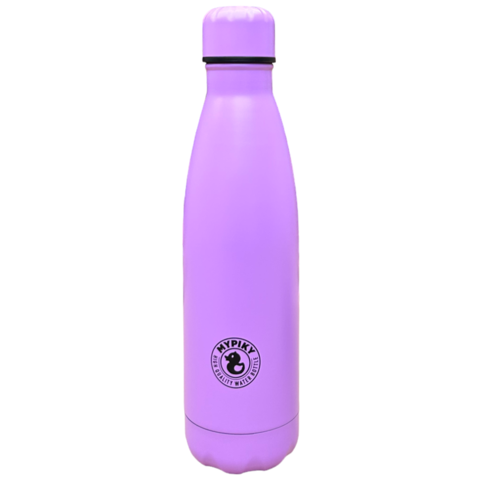 Bottiglia in Acciaio Inox 18/10 Thermos Doppia Parete - Beccuccio Stile Pet  500 Ml. Lilla opaco - MP25LL