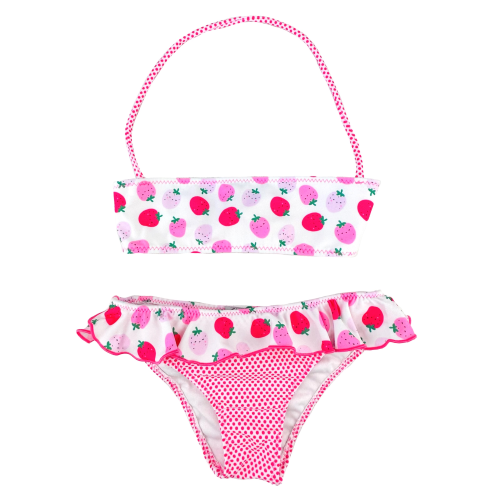 COSTUME MARE BIKINI CON FRAGOLE YOURS 2 PEZZI BAMBINA - BK150