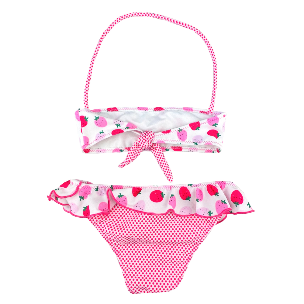 COSTUME MARE BIKINI CON FRAGOLE YOURS 2 PEZZI BAMBINA - BK150