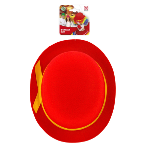 BOMBETTA ROSSA CLOWN CAPPELLO IN FELTRO ACCESSRI ABITO VESTITO CARNEVALE BAMBINO - 32631