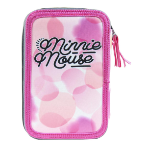ASTUCCIO SCUOLA MINNIE MOUSE DISNEY MULTISCOMPARTO 3 ZIP PORTACOLORI GIOTTO - 3062