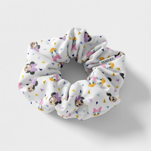 SCRUNCHIES MINNIE MOUSE DISNEY ELASTICI PER CAPELLI IN TELA 5 PEZZI IN CONFEZIONE - 1911