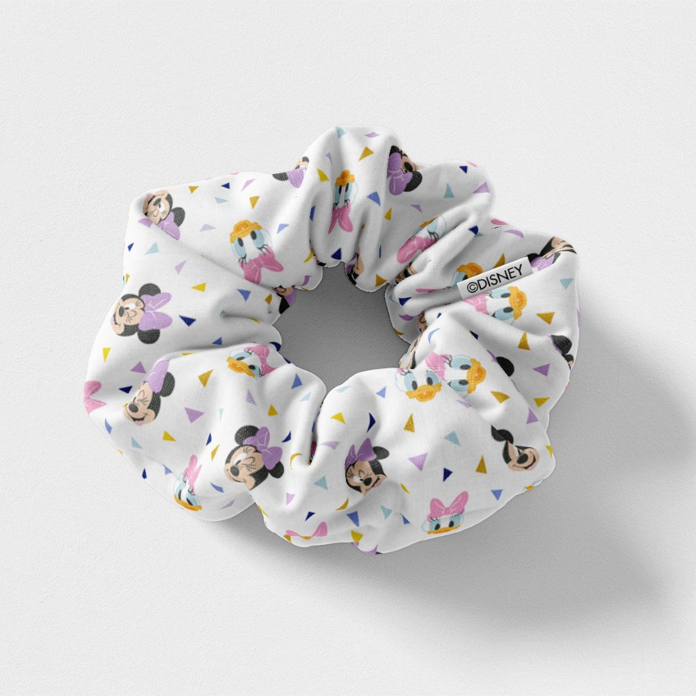 SCRUNCHIES MINNIE MOUSE DISNEY ELASTICI PER CAPELLI IN TELA 5 PEZZI IN CONFEZIONE - 1911