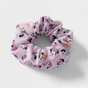 SCRUNCHIES MINNIE MOUSE DISNEY ELASTICI PER CAPELLI IN TELA 5 PEZZI IN CONFEZIONE - 1911