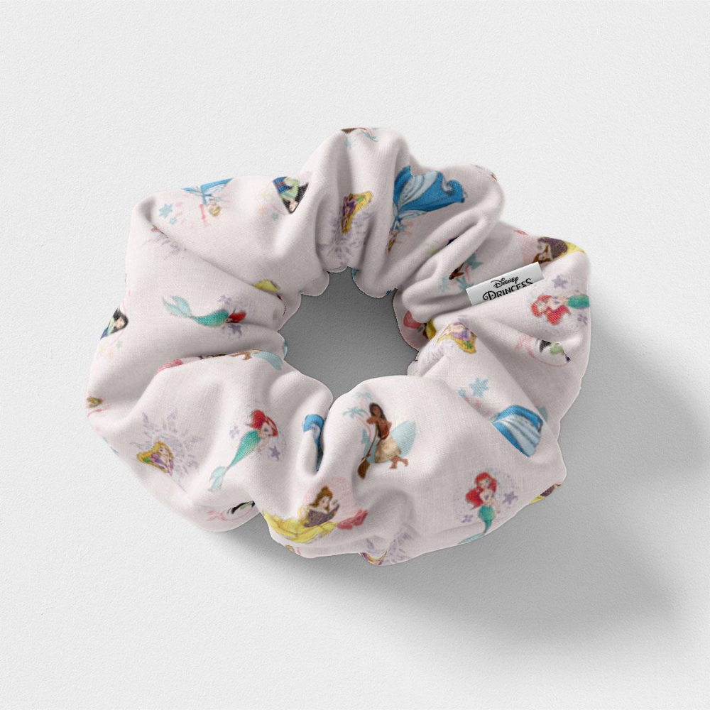 SCRUNCHIES PRINCIPESSE DISNEY ELASTICI PER CAPELLI IN TELA 5 PEZZI IN CONFEZIONE - 1913