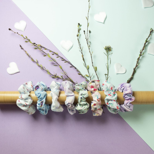 SCRUNCHIES PRINCIPESSE DISNEY ELASTICI PER CAPELLI IN TELA 5 PEZZI IN CONFEZIONE - 1913